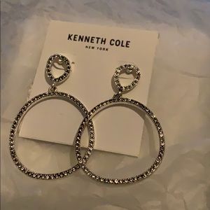 Kenneth Cole never worn silver earrings